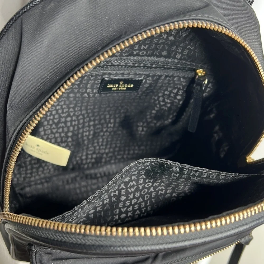 Kate Spade Bradley Wilson Road Backpack Black Nylon Carry On Bag
